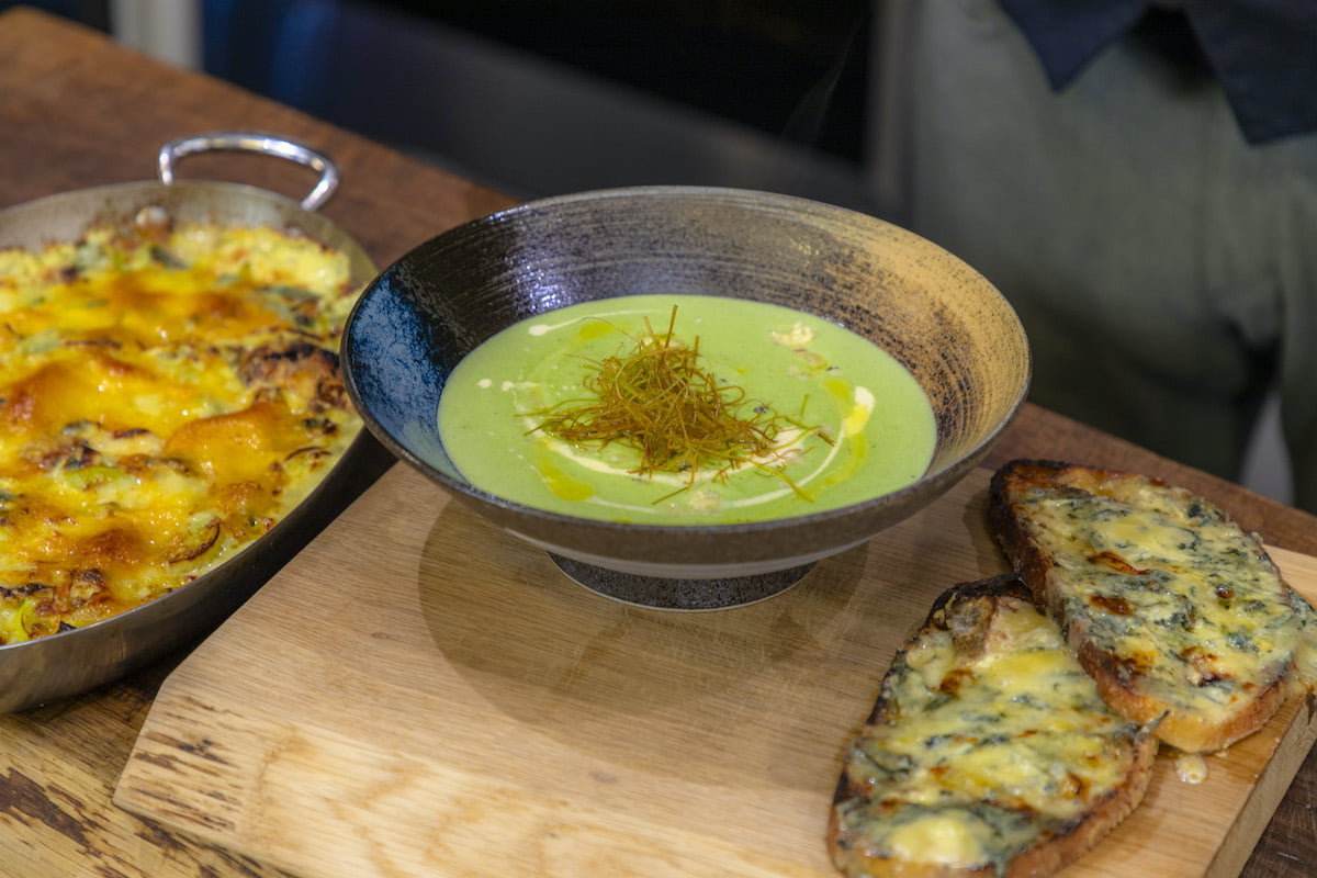 Cheesy Brioche Leeks and Leek and Potato Soup | James Martin Chef